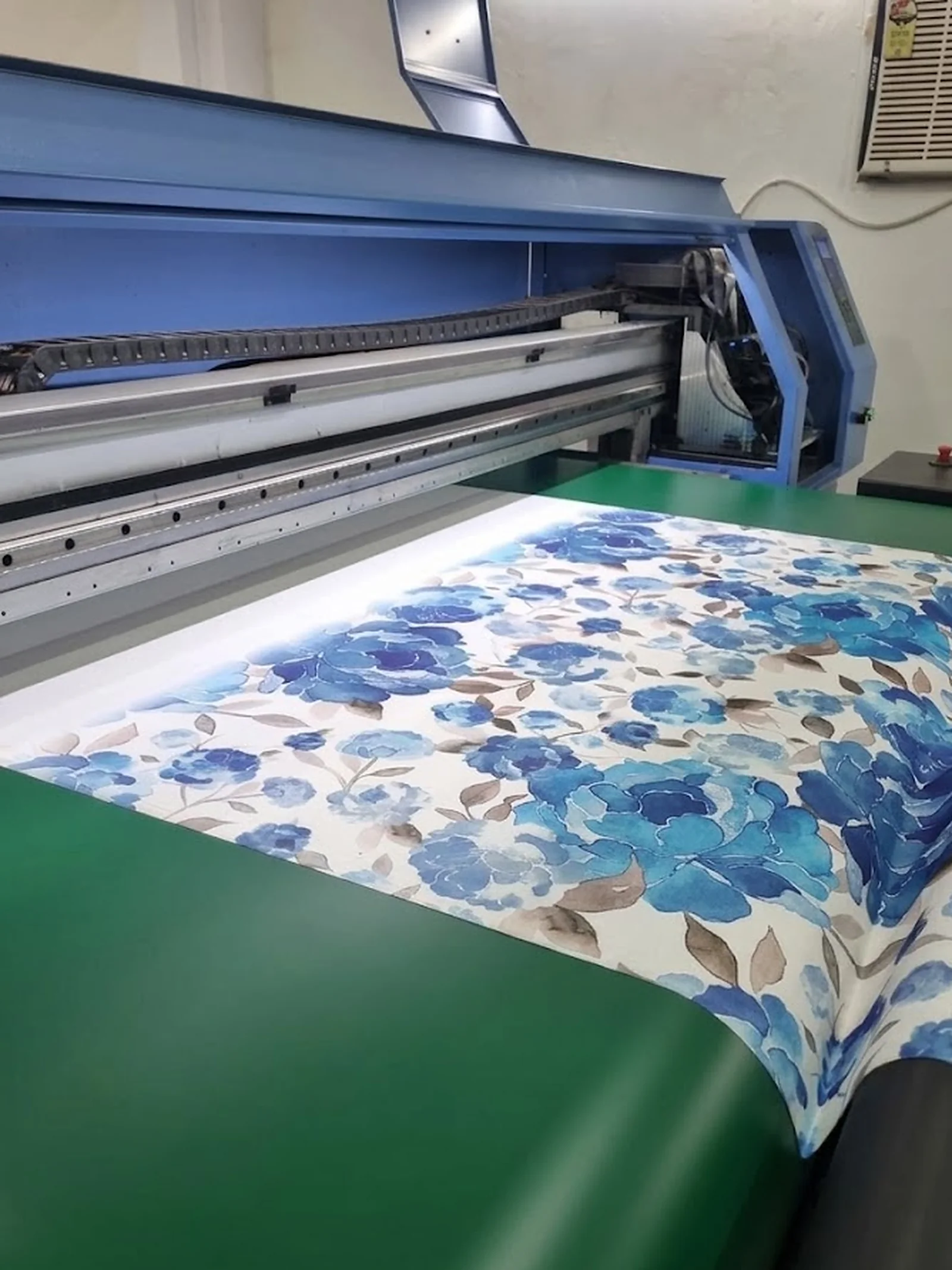Floral design printing on our digital textile printer in Okhla