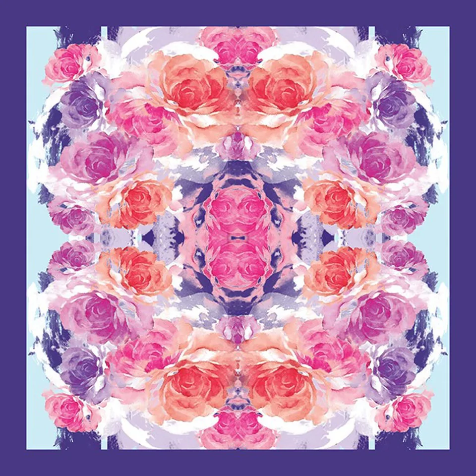 Kaleidoscope rose print