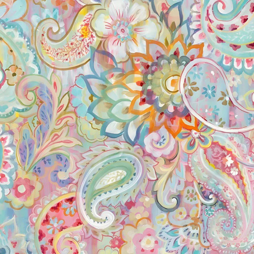 Pastel paisley print