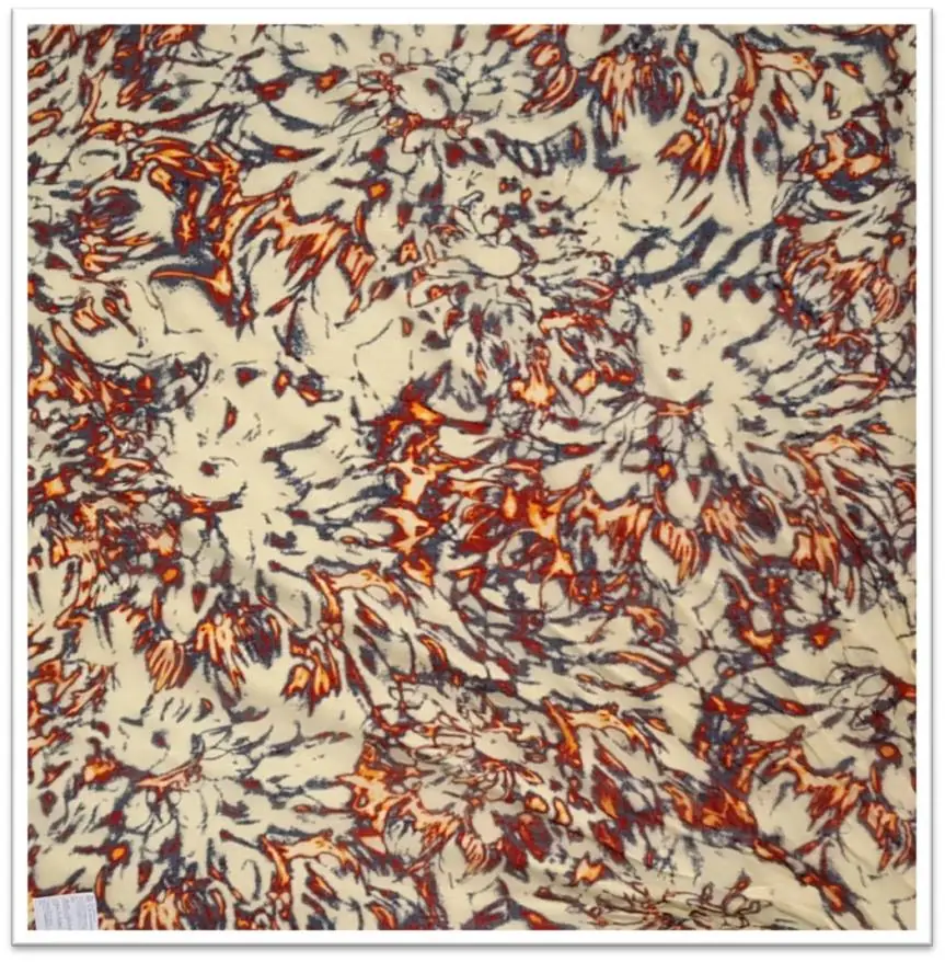 Floral digital print on fabric